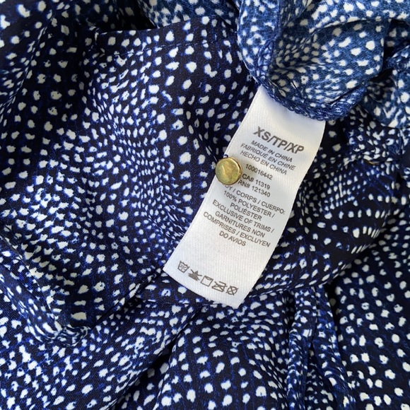 Blue and white Dynamite  printed jumpsuit xs - Picture 6 of 6